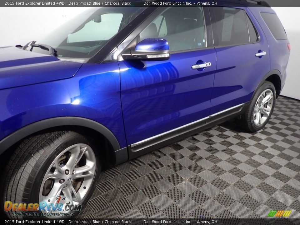 2015 Ford Explorer Limited 4WD Deep Impact Blue / Charcoal Black Photo #11