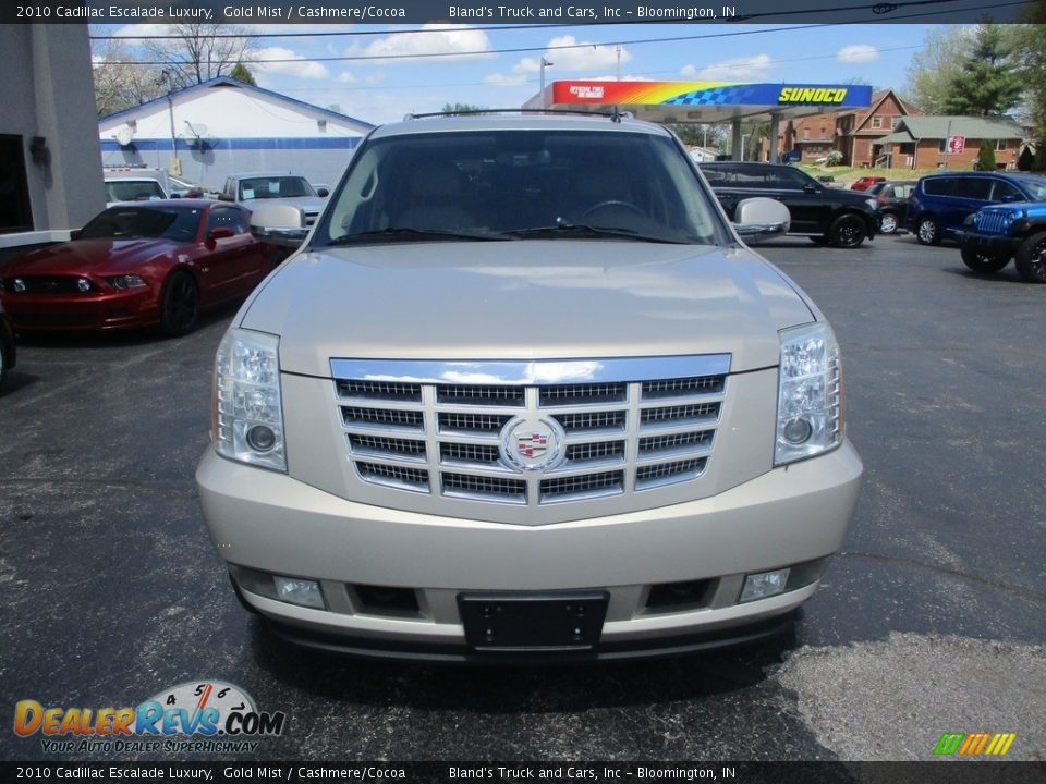 2010 Cadillac Escalade Luxury Gold Mist / Cashmere/Cocoa Photo #28