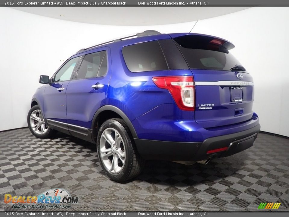 2015 Ford Explorer Limited 4WD Deep Impact Blue / Charcoal Black Photo #12