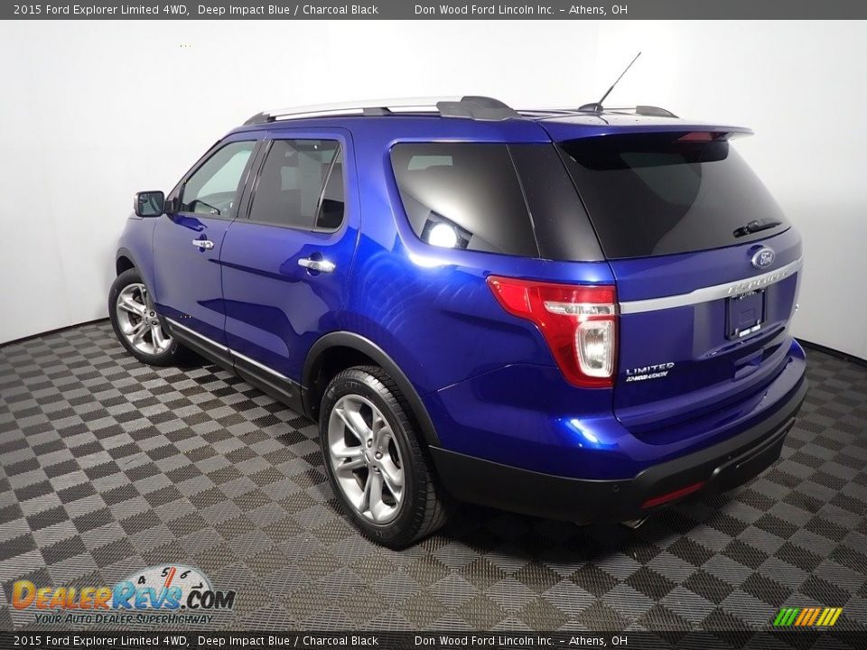 2015 Ford Explorer Limited 4WD Deep Impact Blue / Charcoal Black Photo #13