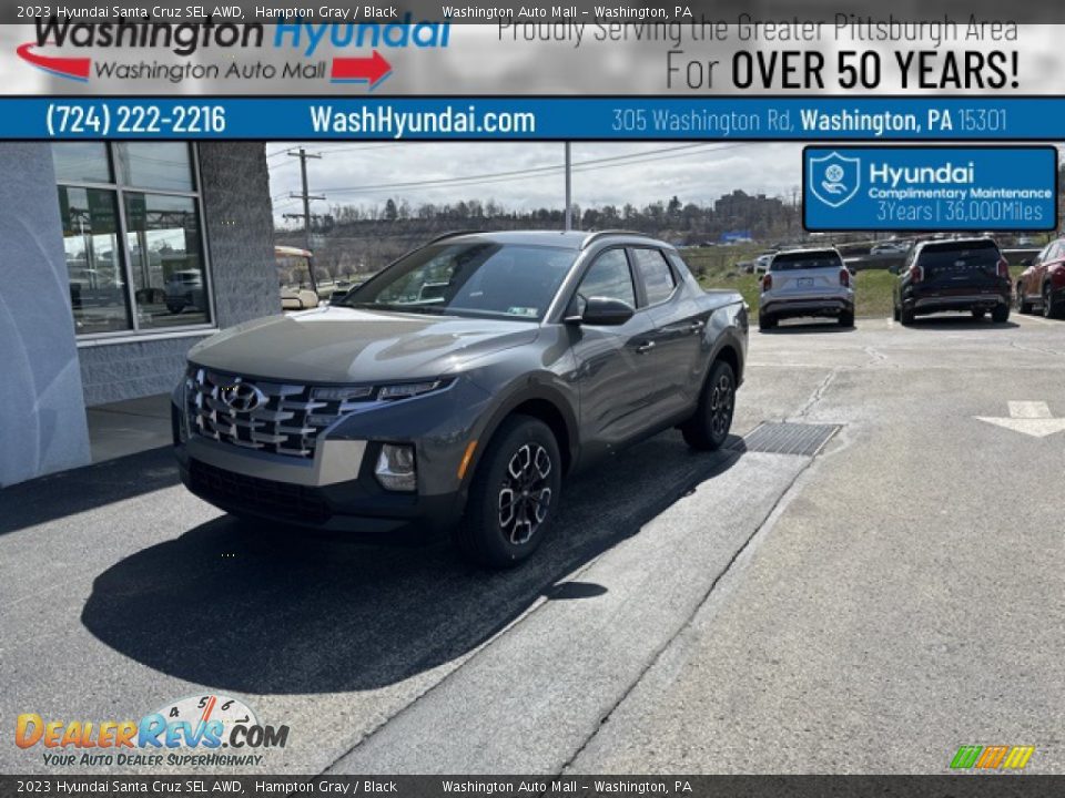 2023 Hyundai Santa Cruz SEL AWD Hampton Gray / Black Photo #1