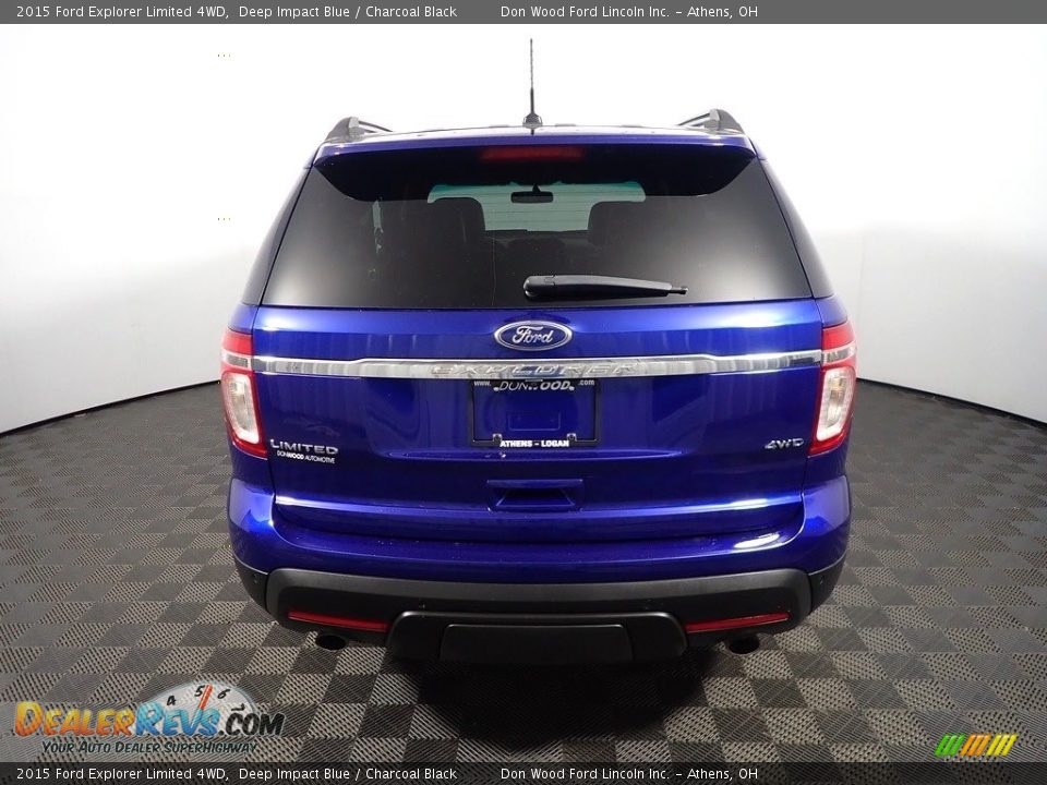 2015 Ford Explorer Limited 4WD Deep Impact Blue / Charcoal Black Photo #14