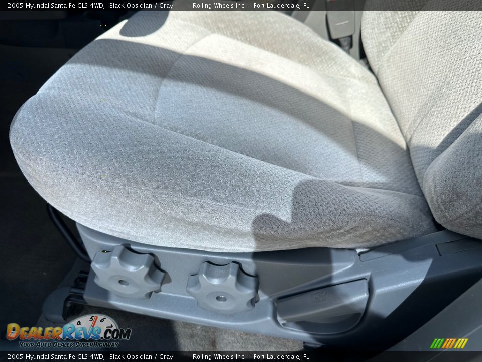 2005 Hyundai Santa Fe GLS 4WD Black Obsidian / Gray Photo #26