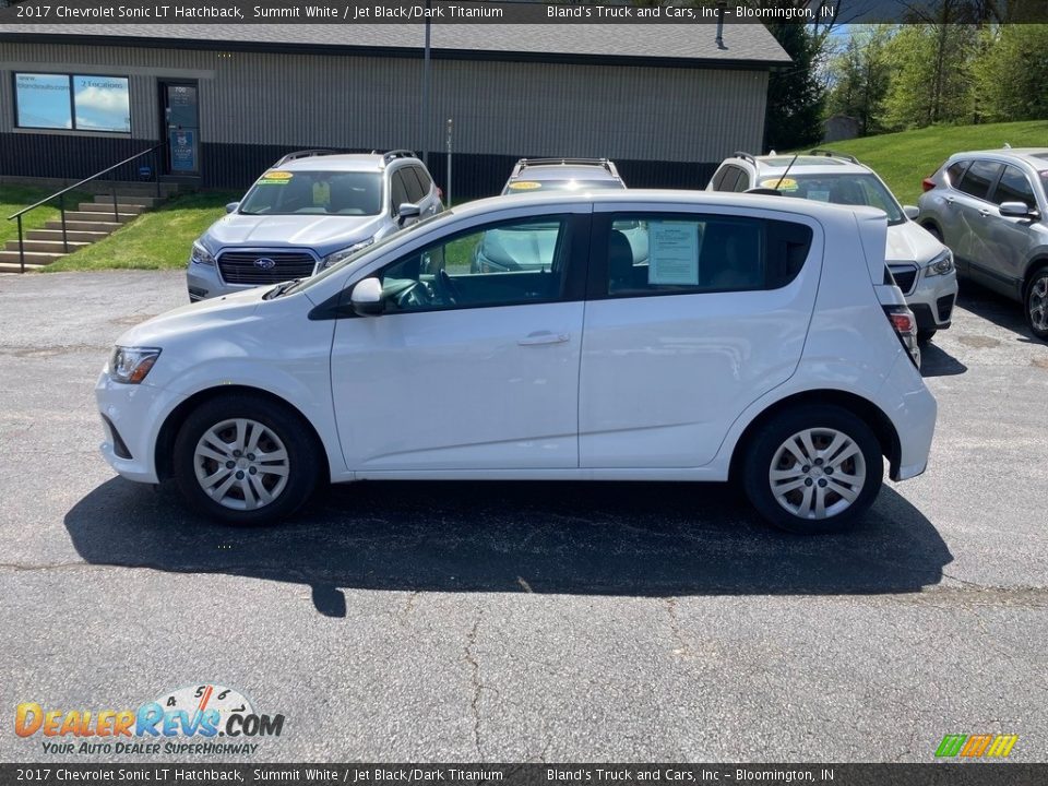 2017 Chevrolet Sonic LT Hatchback Summit White / Jet Black/Dark Titanium Photo #1