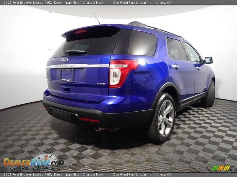 2015 Ford Explorer Limited 4WD Deep Impact Blue / Charcoal Black Photo #17