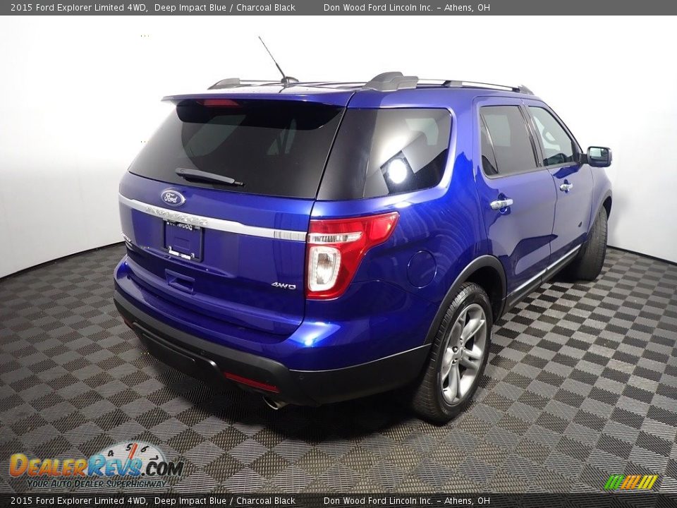 2015 Ford Explorer Limited 4WD Deep Impact Blue / Charcoal Black Photo #18