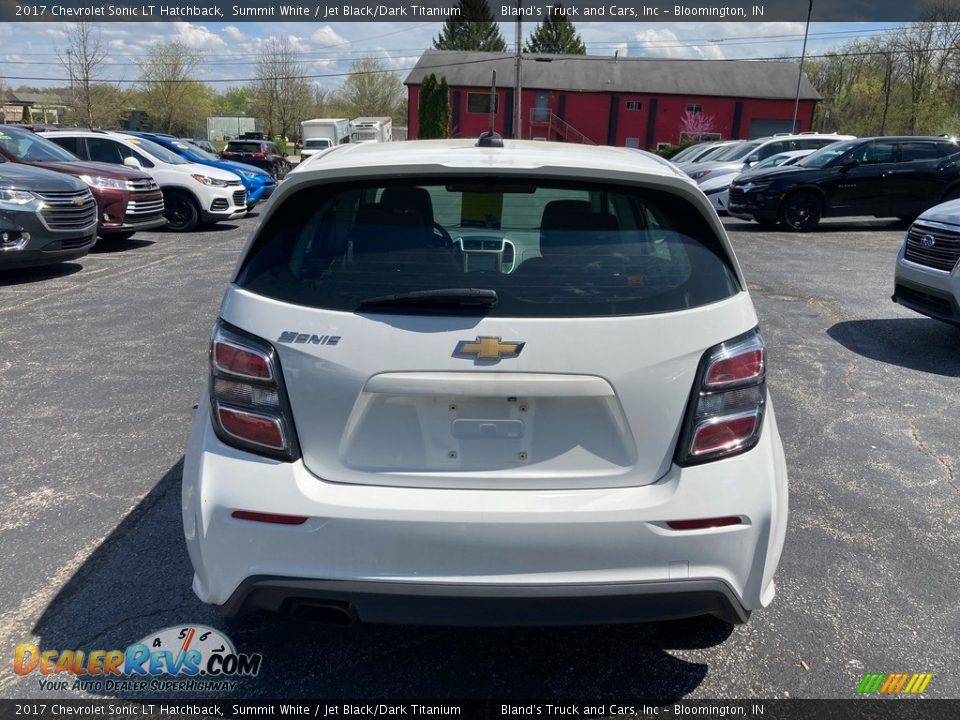 2017 Chevrolet Sonic LT Hatchback Summit White / Jet Black/Dark Titanium Photo #4