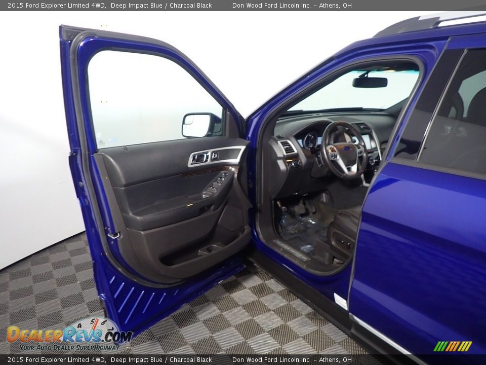 2015 Ford Explorer Limited 4WD Deep Impact Blue / Charcoal Black Photo #20