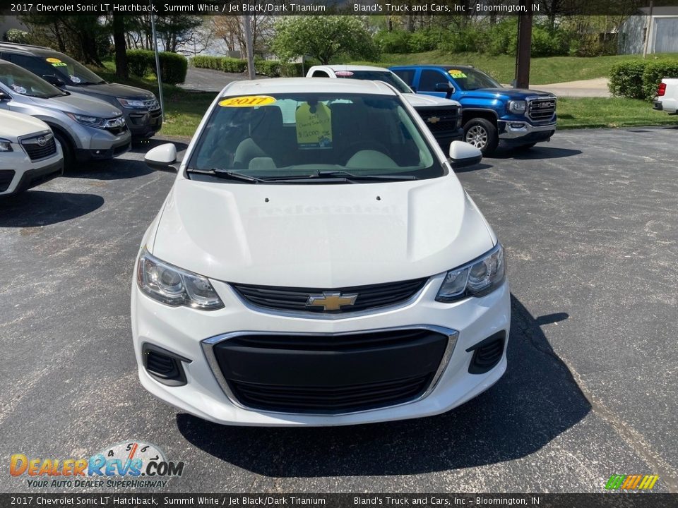 2017 Chevrolet Sonic LT Hatchback Summit White / Jet Black/Dark Titanium Photo #9