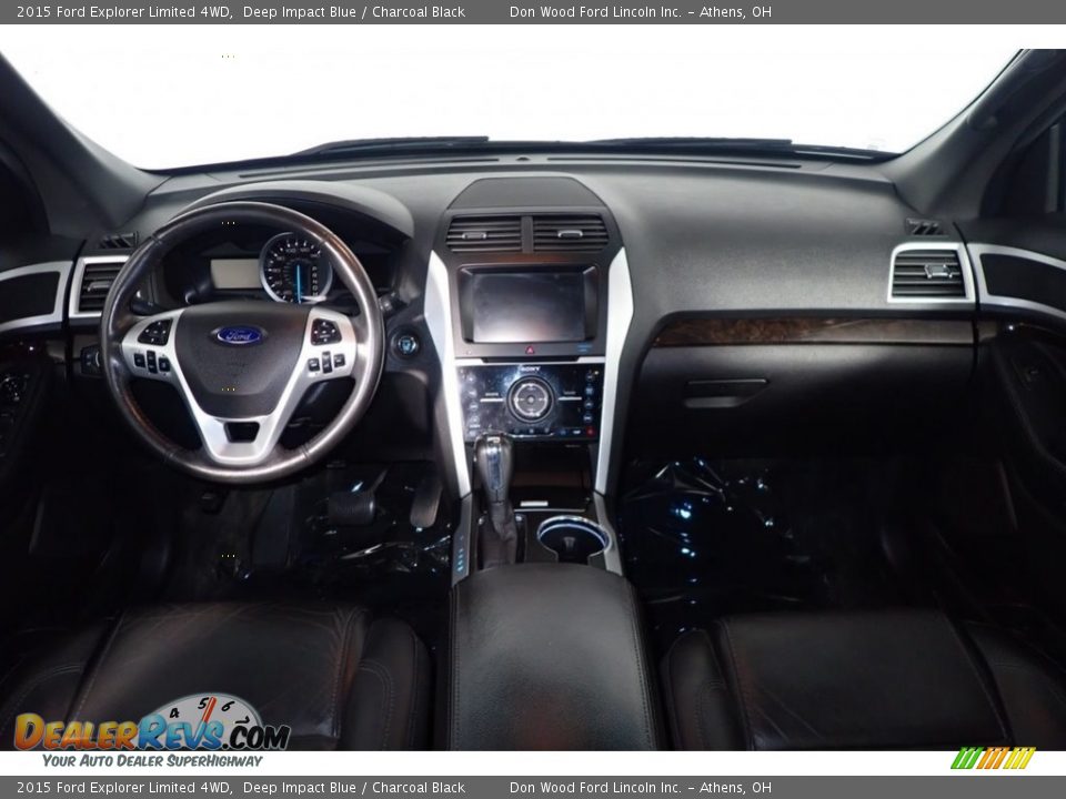 2015 Ford Explorer Limited 4WD Deep Impact Blue / Charcoal Black Photo #24