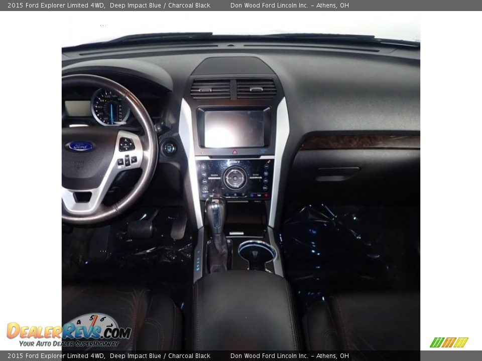 2015 Ford Explorer Limited 4WD Deep Impact Blue / Charcoal Black Photo #25