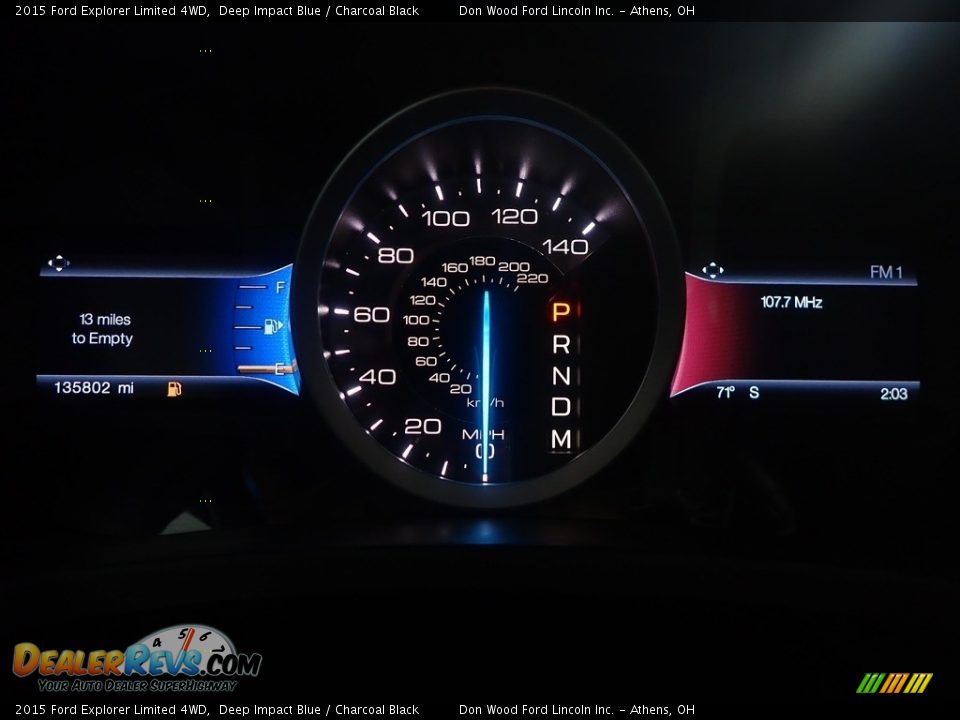 2015 Ford Explorer Limited 4WD Deep Impact Blue / Charcoal Black Photo #28