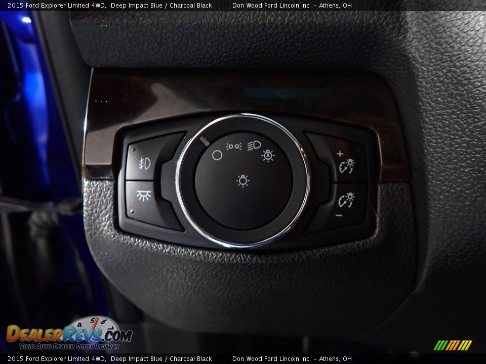 2015 Ford Explorer Limited 4WD Deep Impact Blue / Charcoal Black Photo #31