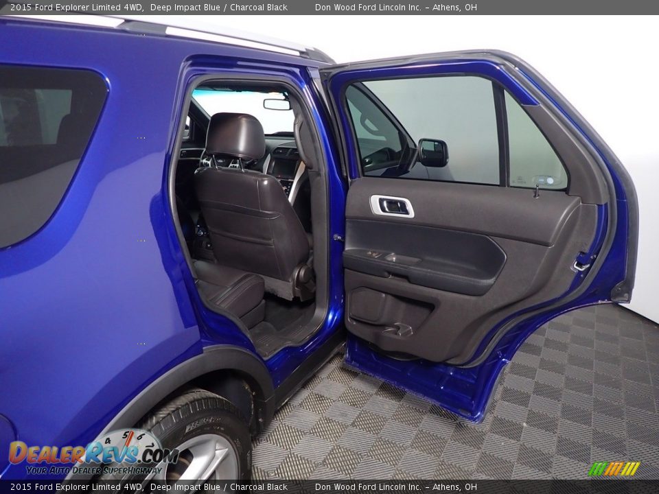 2015 Ford Explorer Limited 4WD Deep Impact Blue / Charcoal Black Photo #36