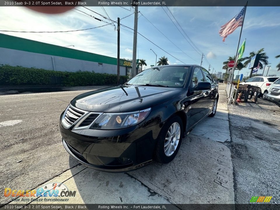 2010 Saab 9-3 2.0T Sport Sedan Black / Black Photo #4