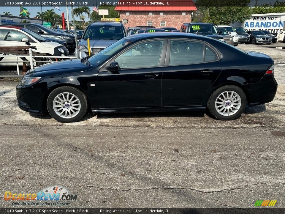 Black 2010 Saab 9-3 2.0T Sport Sedan Photo #6