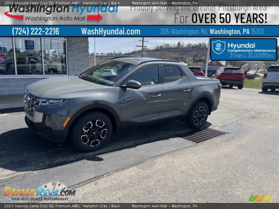 2023 Hyundai Santa Cruz SEL Premium AWD Hampton Gray / Black Photo #1