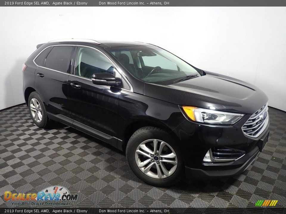 2019 Ford Edge SEL AWD Agate Black / Ebony Photo #3