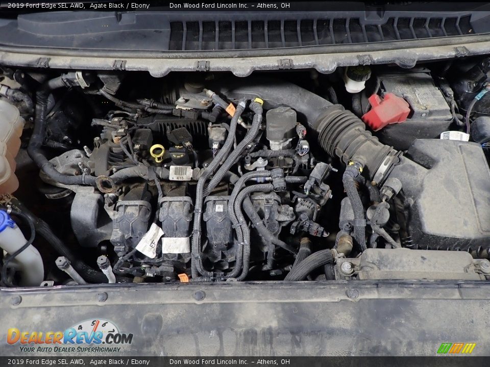 2019 Ford Edge SEL AWD Agate Black / Ebony Photo #7