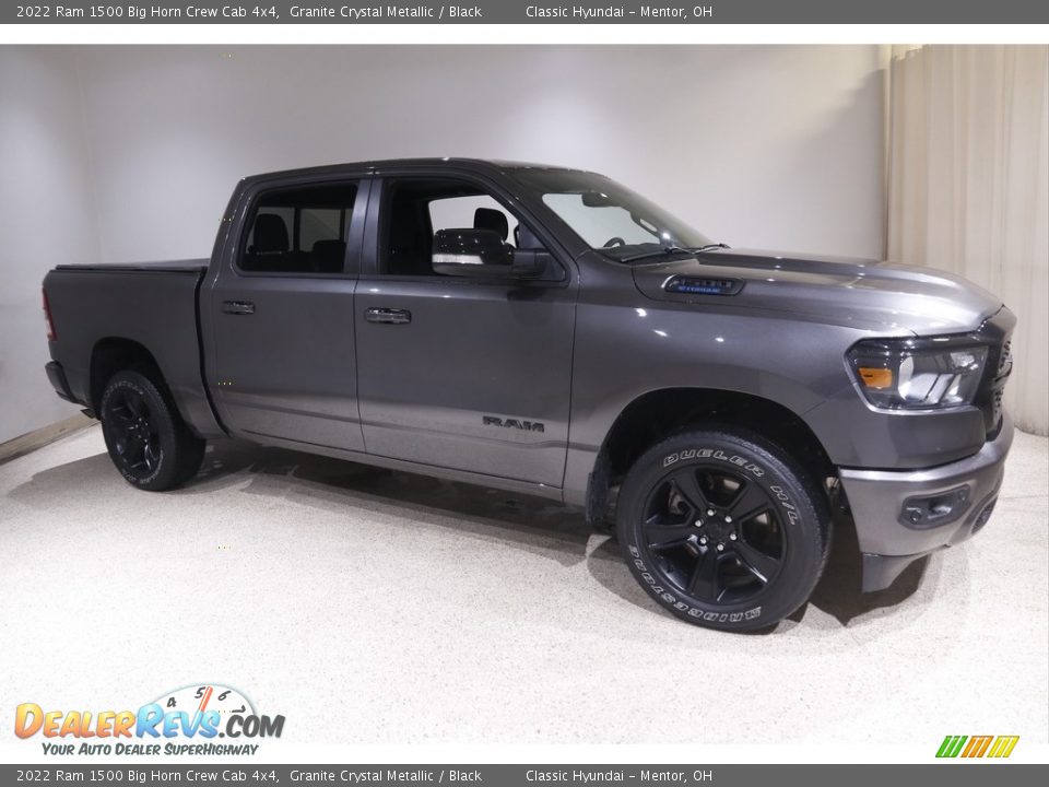 2022 Ram 1500 Big Horn Crew Cab 4x4 Granite Crystal Metallic / Black Photo #1