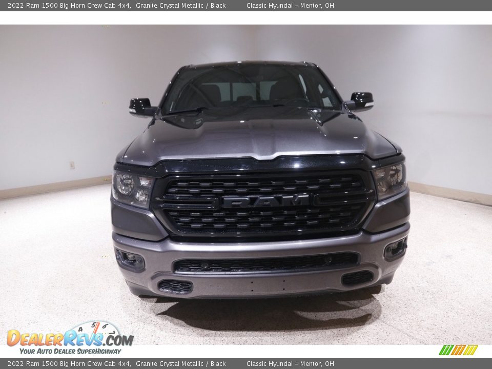 2022 Ram 1500 Big Horn Crew Cab 4x4 Granite Crystal Metallic / Black Photo #2