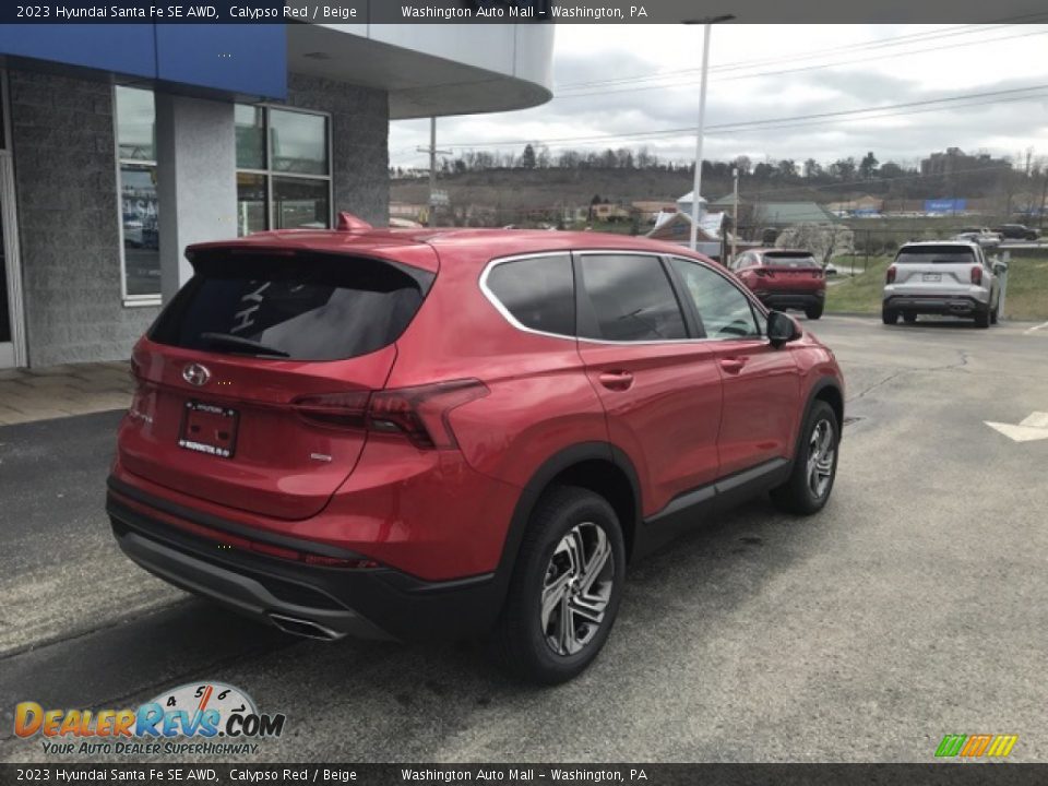 2023 Hyundai Santa Fe SE AWD Calypso Red / Beige Photo #2