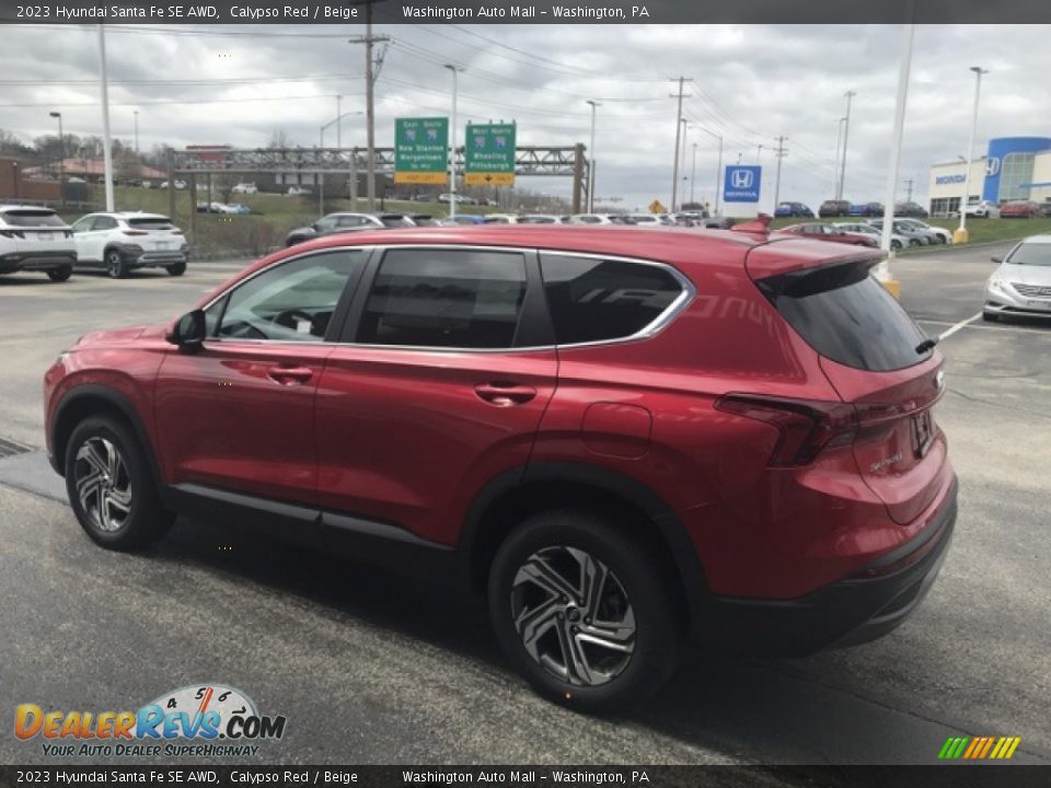 2023 Hyundai Santa Fe SE AWD Calypso Red / Beige Photo #3