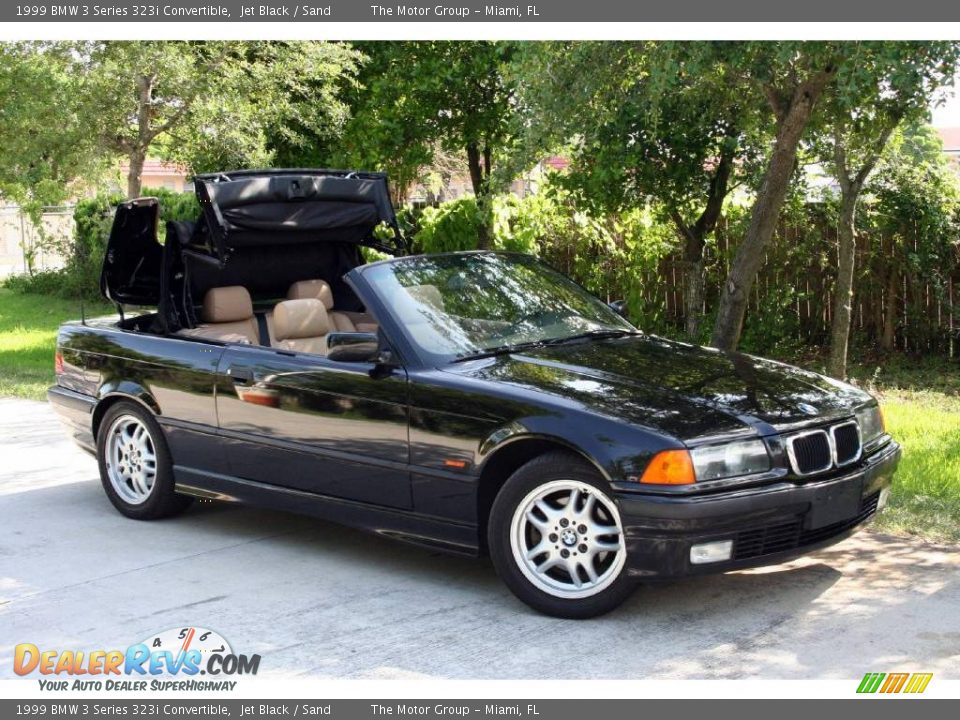 1999 BMW 3 Series 323i Convertible Jet Black / Sand Photo #30