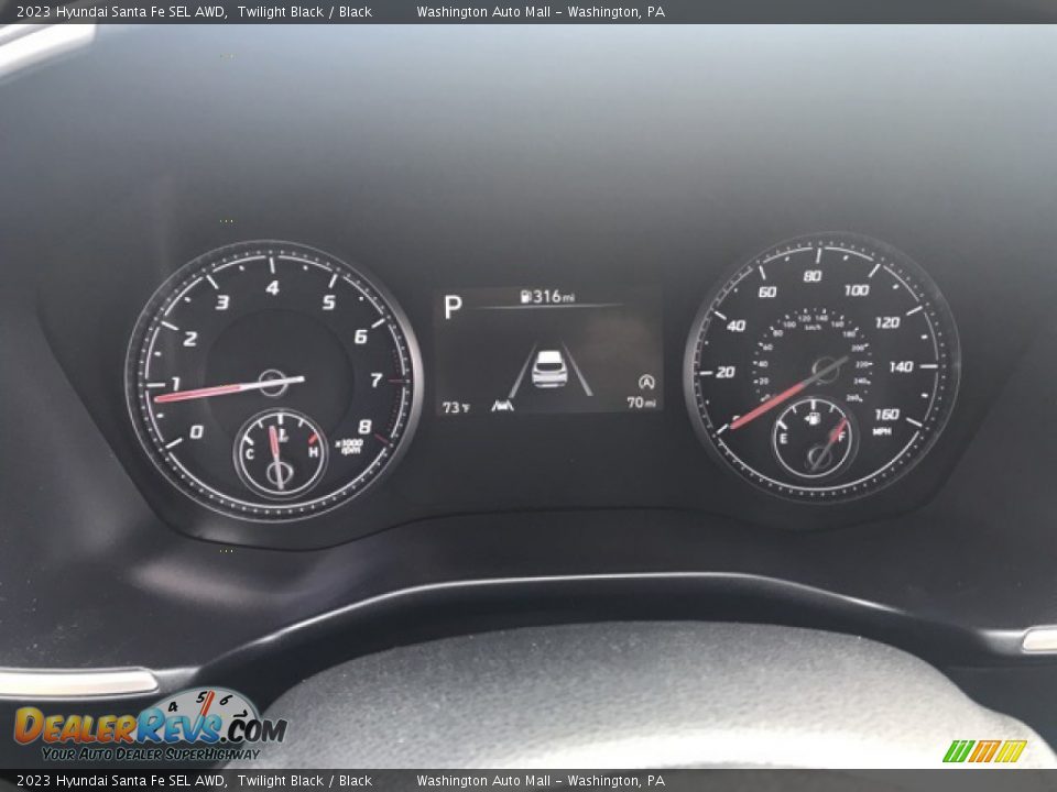 2023 Hyundai Santa Fe SEL AWD Twilight Black / Black Photo #6