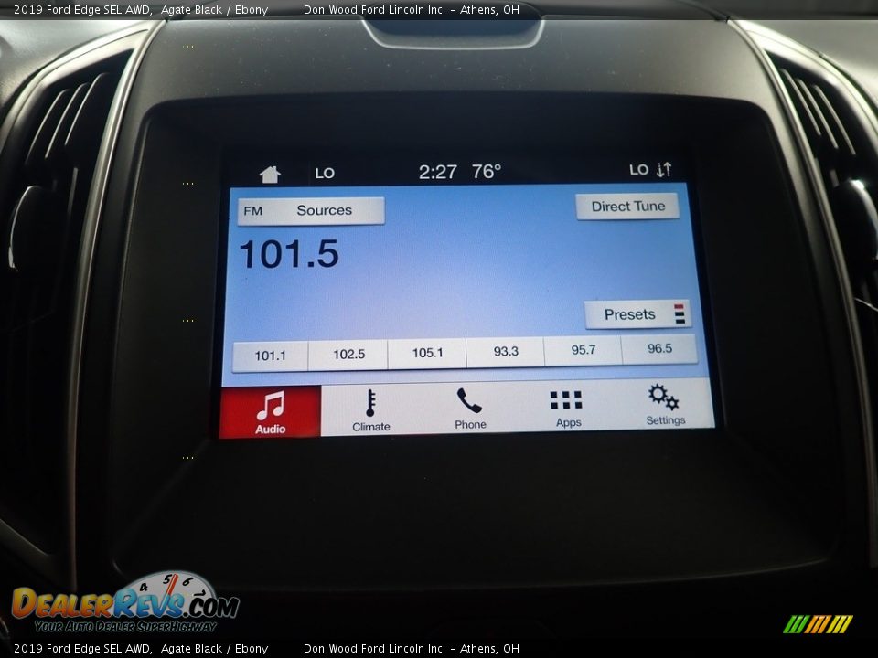 2019 Ford Edge SEL AWD Agate Black / Ebony Photo #26
