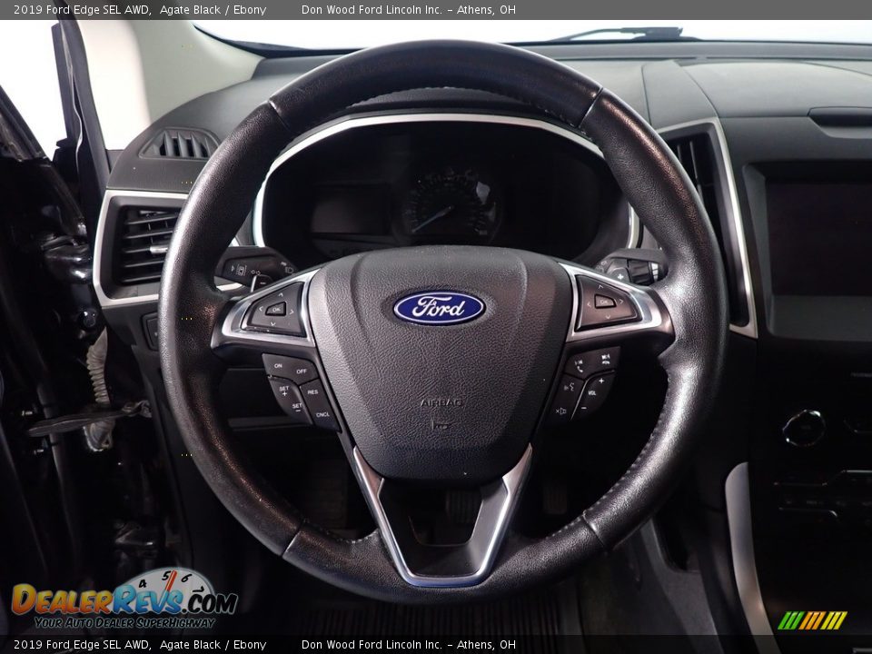 2019 Ford Edge SEL AWD Agate Black / Ebony Photo #27