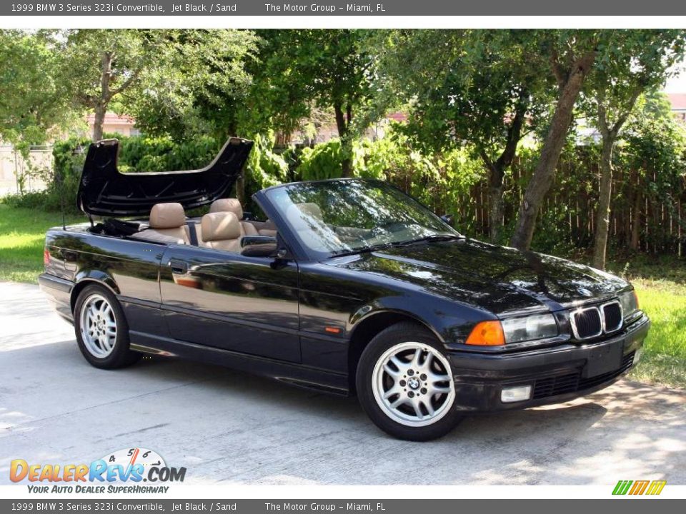 1999 BMW 3 Series 323i Convertible Jet Black / Sand Photo #31