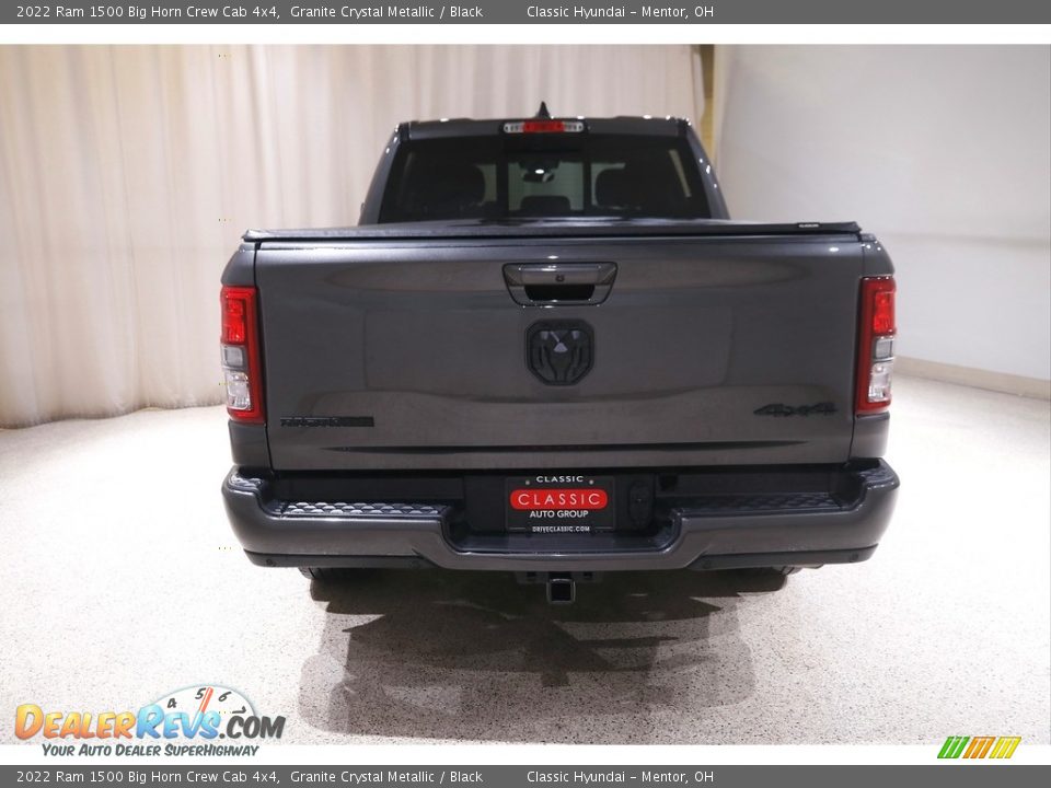 2022 Ram 1500 Big Horn Crew Cab 4x4 Granite Crystal Metallic / Black Photo #22