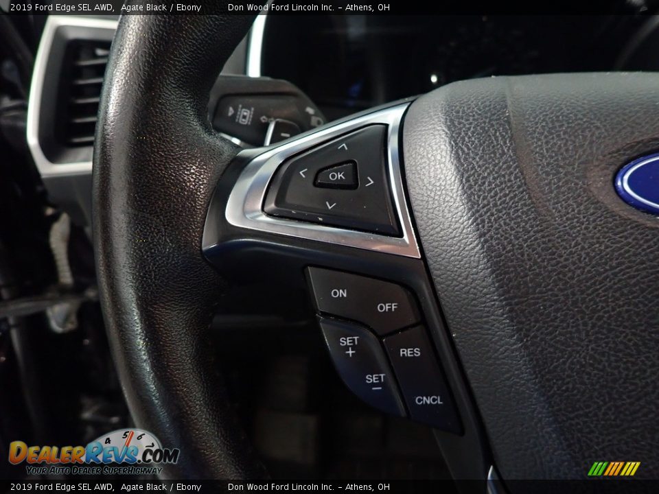 2019 Ford Edge SEL AWD Agate Black / Ebony Photo #29