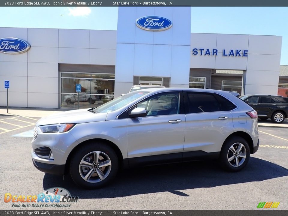 2023 Ford Edge SEL AWD Iconic Silver Metallic / Ebony Photo #1