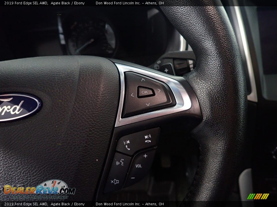 2019 Ford Edge SEL AWD Agate Black / Ebony Photo #30