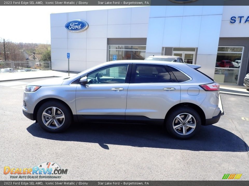 Iconic Silver Metallic 2023 Ford Edge SEL AWD Photo #2