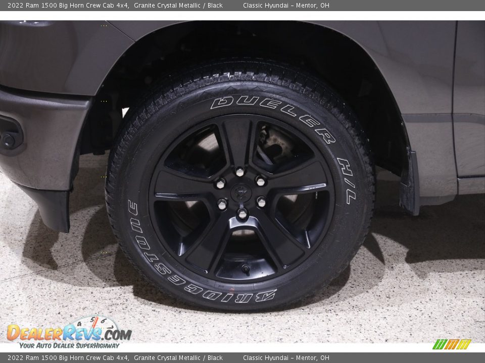 2022 Ram 1500 Big Horn Crew Cab 4x4 Granite Crystal Metallic / Black Photo #24