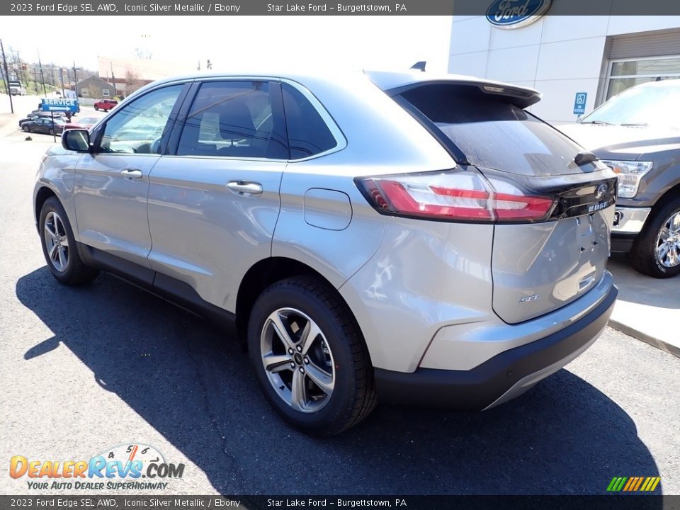 2023 Ford Edge SEL AWD Iconic Silver Metallic / Ebony Photo #3