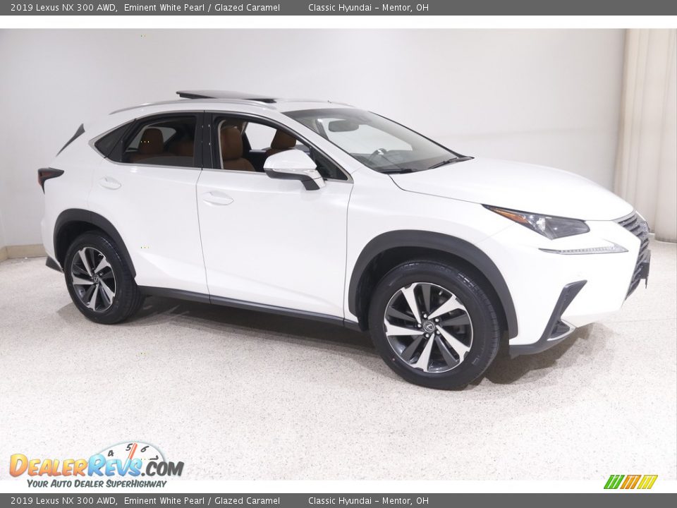 2019 Lexus NX 300 AWD Eminent White Pearl / Glazed Caramel Photo #1