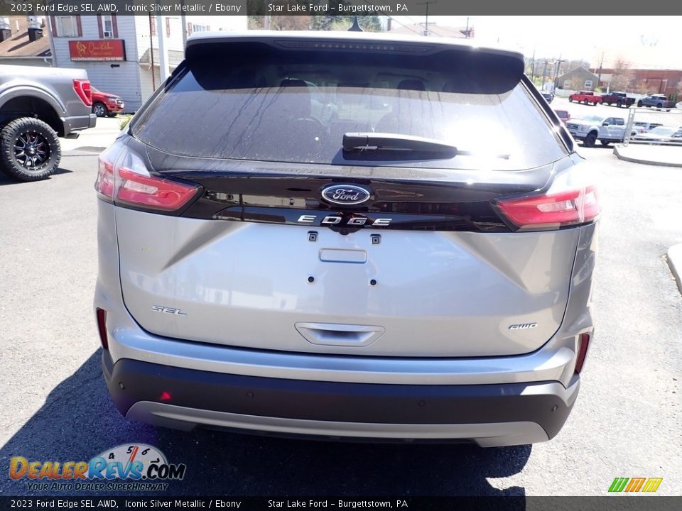 2023 Ford Edge SEL AWD Iconic Silver Metallic / Ebony Photo #4