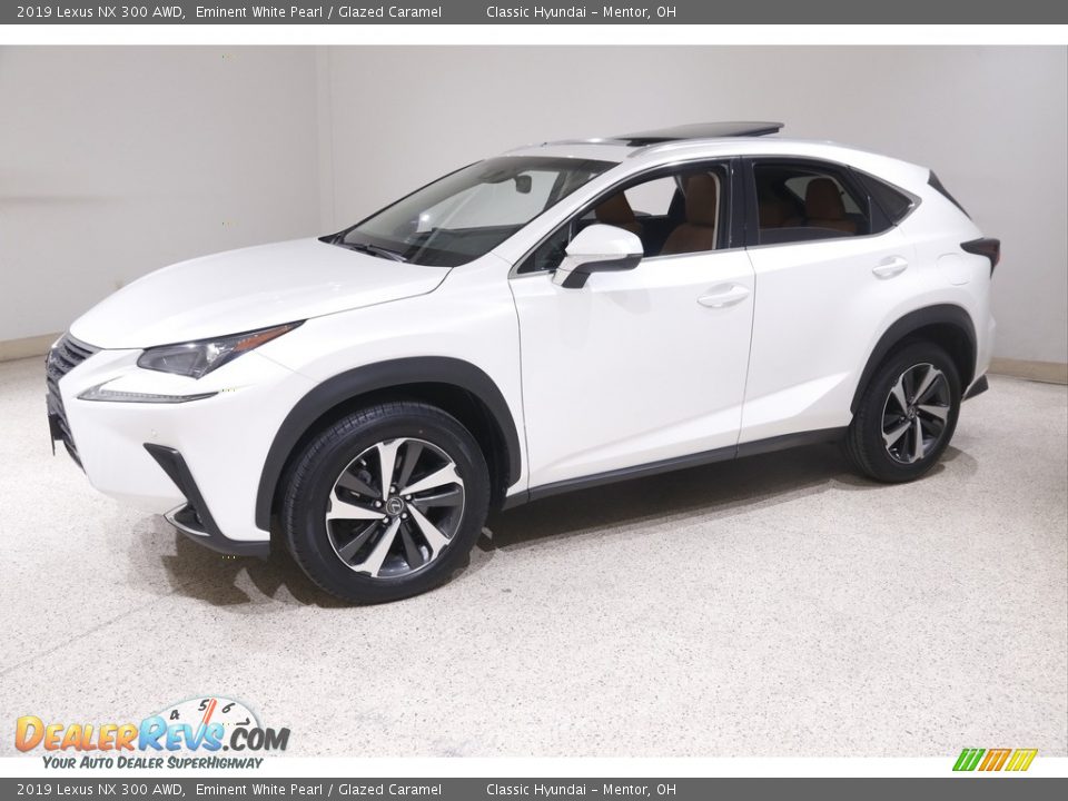 2019 Lexus NX 300 AWD Eminent White Pearl / Glazed Caramel Photo #3