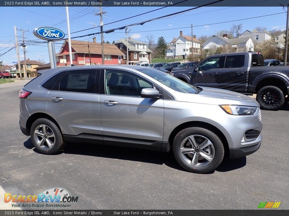 Iconic Silver Metallic 2023 Ford Edge SEL AWD Photo #6