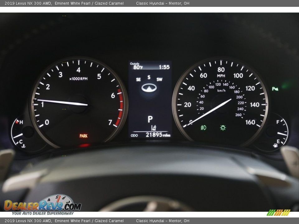 2019 Lexus NX 300 AWD Eminent White Pearl / Glazed Caramel Photo #8