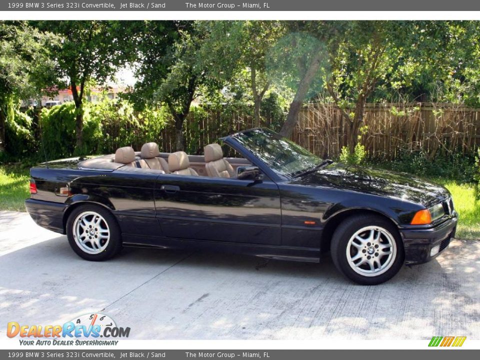 1999 BMW 3 Series 323i Convertible Jet Black / Sand Photo #34