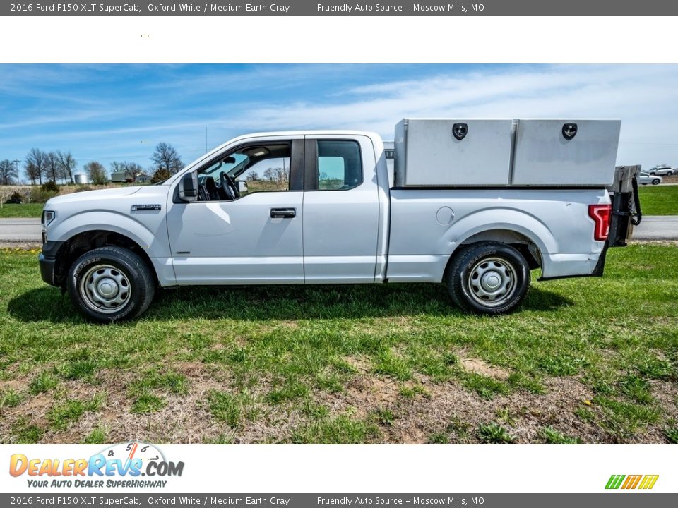 2016 Ford F150 XLT SuperCab Oxford White / Medium Earth Gray Photo #7