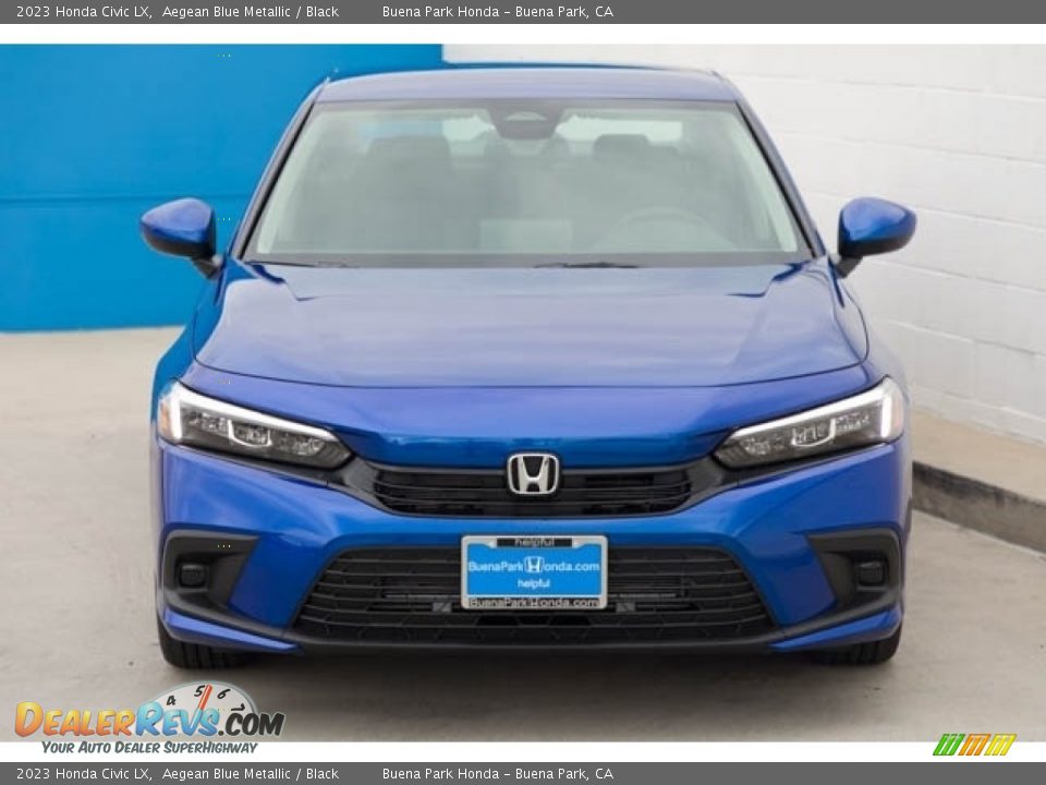 2023 Honda Civic LX Aegean Blue Metallic / Black Photo #3