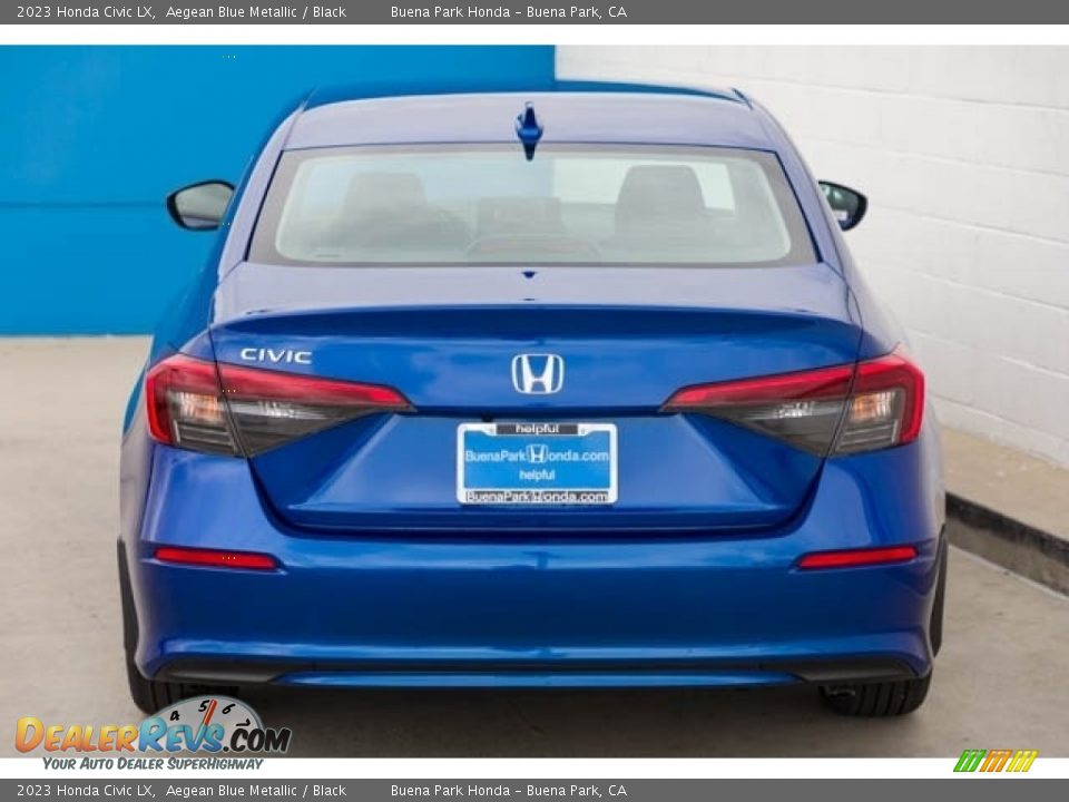 2023 Honda Civic LX Aegean Blue Metallic / Black Photo #5