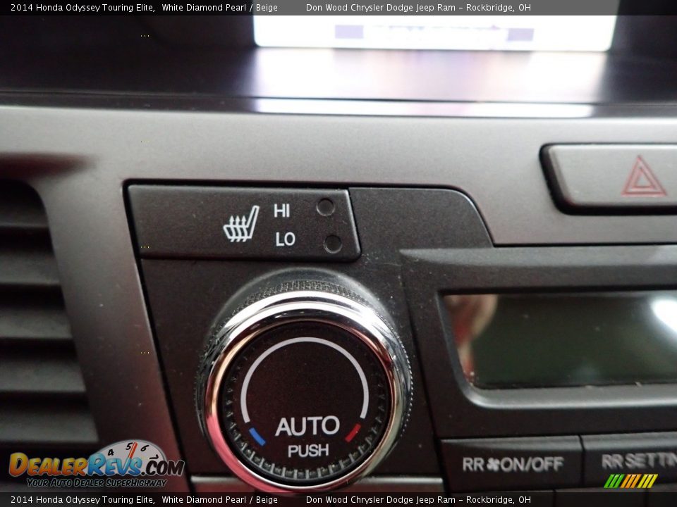 2014 Honda Odyssey Touring Elite White Diamond Pearl / Beige Photo #5