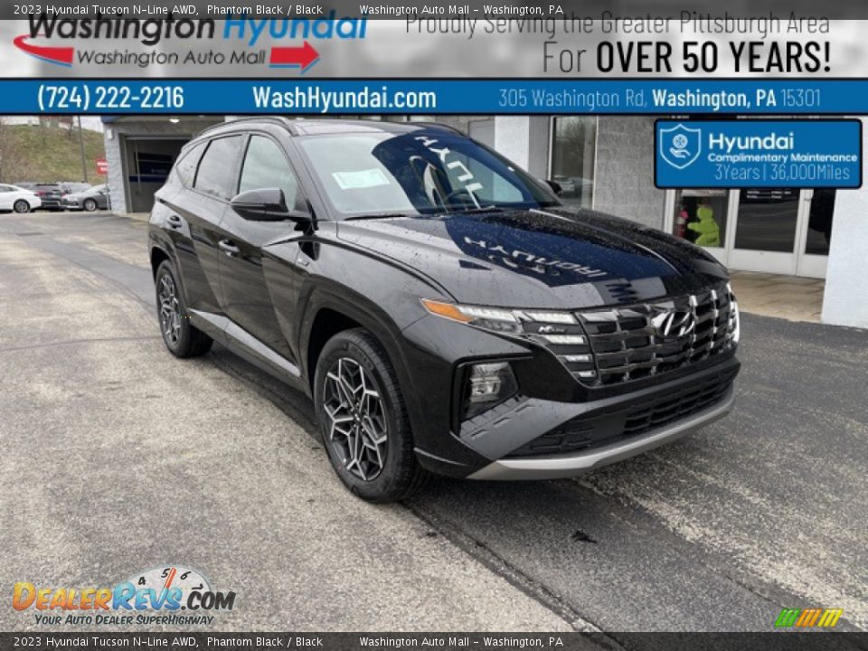 2023 Hyundai Tucson N-Line AWD Phantom Black / Black Photo #1